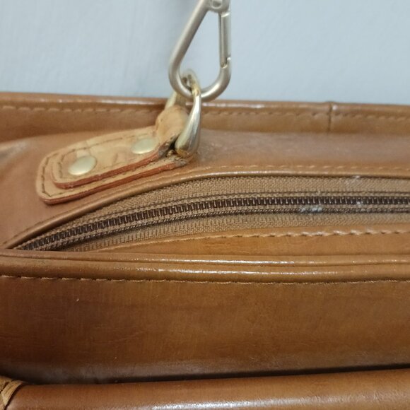 Belle Rose Leather Satchel - Picture 9 of 13